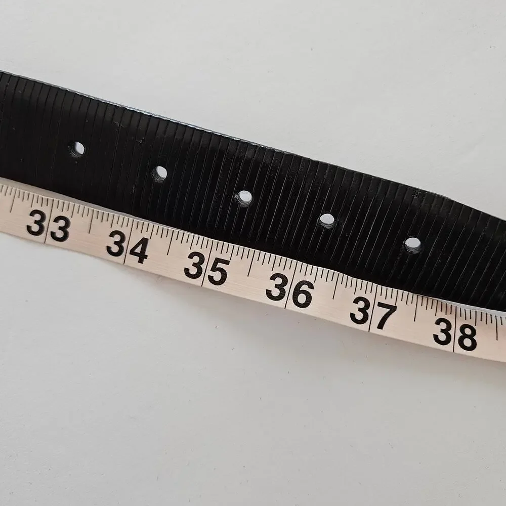 Brighton Black‎ Leather Belt Women's Size 34 Neutral Casual Everyday